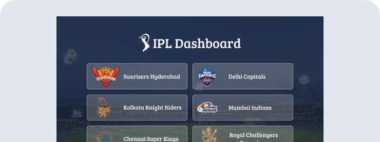 Developing IPL Dashboard App